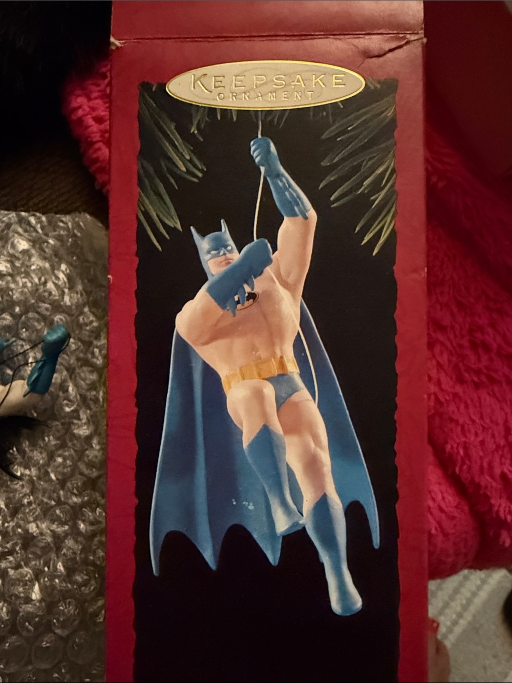 1994 Hallmark Keepsake Batman Ornament in Blue and Tan